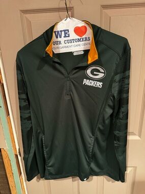 Fanatics Green and Gold Green Bay Packers Quarter-Zip Pullover